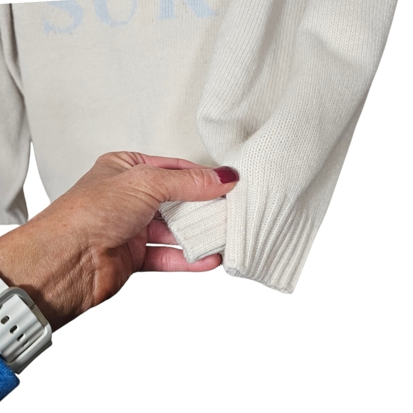 saltwater LUXE Take Me to Paradise Sweater in Cream•Size Large•NWOT! - Picture 5 of 9